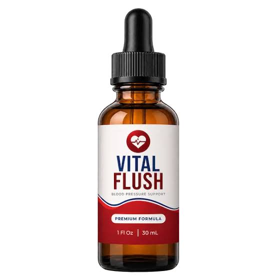 Vital Flush blood pressure support drops bottle